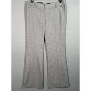 NWT Banana Republic Women 34x33" Pants Gray Ryan‎ Fit Plaid 10 Wide Straight $80